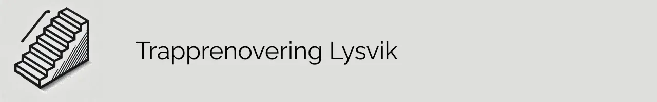 Trapprenovering Lysvik